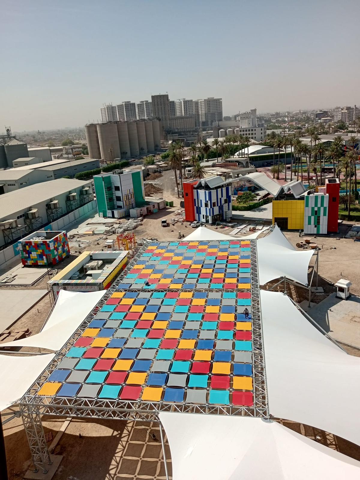 PVC mesh membran halat daşıyıcılı tavan sistemi